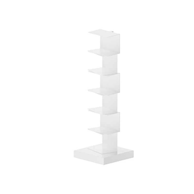 13.78"W Bookshelf Contemporary Style Invisible Bookcase for Home and Office 13.8"L x 13.8"W x 42.9"H White Clearhalo 'Bookcases' 'furn' 'furn_bookcases' 'Furniture' 'furniture_bookcases' 'Office Furniture' 4951313