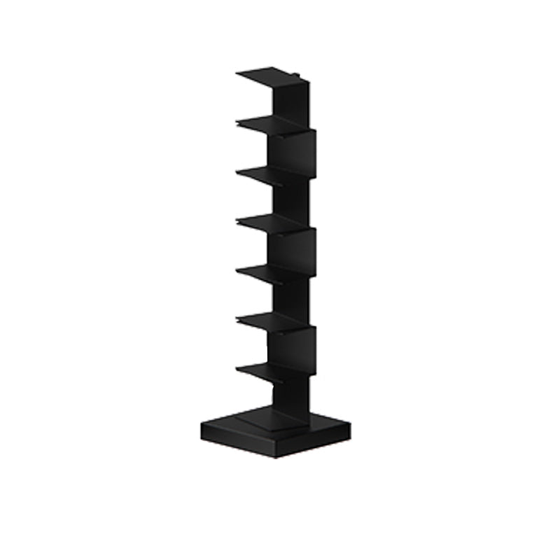 13.78"W Bookshelf Contemporary Style Invisible Bookcase for Home and Office 13.8"L x 13.8"W x 49.6"H Black Clearhalo 'Bookcases' 'furn' 'furn_bookcases' 'Furniture' 'furniture_bookcases' 'Office Furniture' 4951316