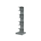 13.78"W Bookshelf Contemporary Style Invisible Bookcase for Home and Office 13.8"L x 13.8"W x 49.6"H Grey Clearhalo 'Bookcases' 'furn' 'furn_bookcases' 'Furniture' 'furniture_bookcases' 'Office Furniture' 4951318