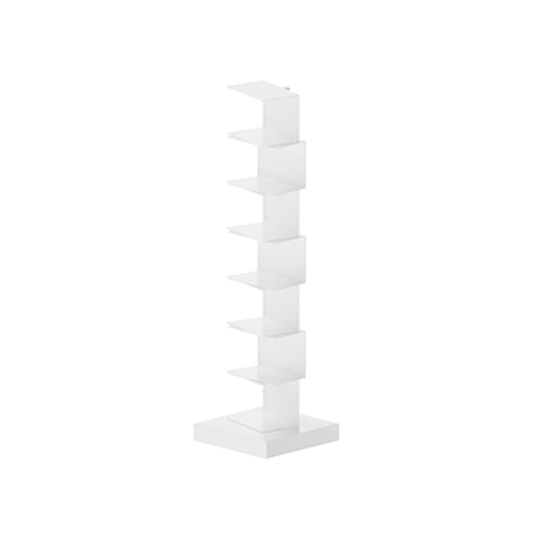 13.78"W Bookshelf Contemporary Style Invisible Bookcase for Home and Office 13.8"L x 13.8"W x 49.6"H White Clearhalo 'Bookcases' 'furn' 'furn_bookcases' 'Furniture' 'furniture_bookcases' 'Office Furniture' 4951319
