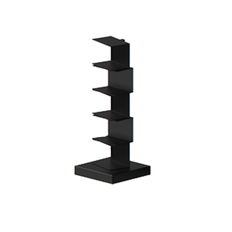13.78"W Bookshelf Contemporary Style Invisible Bookcase for Home and Office 13.8"L x 13.8"W x 36.2"H Black Clearhalo 'Bookcases' 'furn' 'furn_bookcases' 'Furniture' 'furniture_bookcases' 'Office Furniture' 4951335