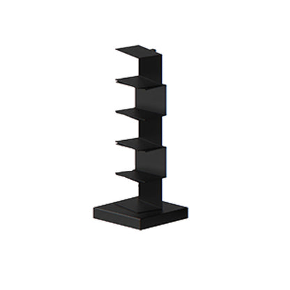 13.78"W Bookshelf Contemporary Style Invisible Bookcase for Home and Office 13.8"L x 13.8"W x 36.2"H Black Clearhalo 'Bookcases' 'furn' 'furn_bookcases' 'Furniture' 'furniture_bookcases' 'Office Furniture' 4951335