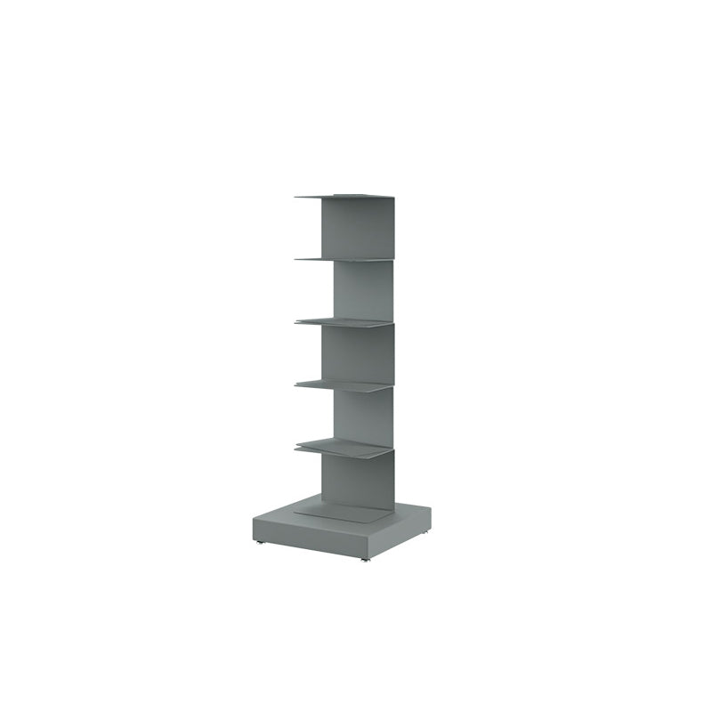 13.78"W Bookshelf Contemporary Style Invisible Bookcase for Home and Office 13.8"L x 13.8"W x 36.2"H Grey Clearhalo 'Bookcases' 'furn' 'furn_bookcases' 'Furniture' 'furniture_bookcases' 'Office Furniture' 4951336