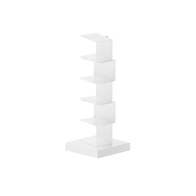 13.78"W Bookshelf Contemporary Style Invisible Bookcase for Home and Office 13.8"L x 13.8"W x 36.2"H White Clearhalo 'Bookcases' 'furn' 'furn_bookcases' 'Furniture' 'furniture_bookcases' 'Office Furniture' 4951337