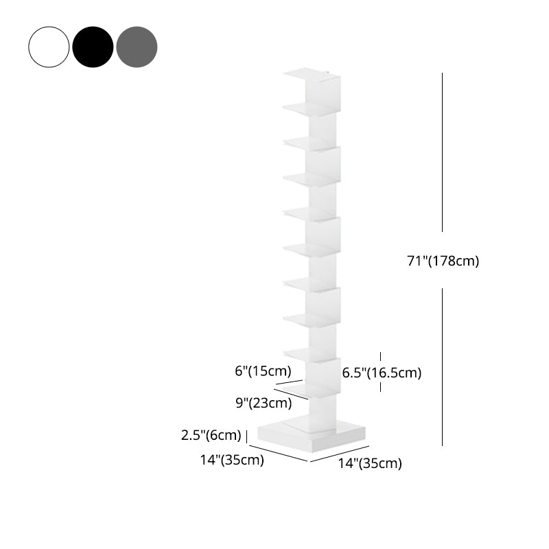 13.78"W Bookshelf Contemporary Style Invisible Bookcase for Home and Office Clearhalo 'Bookcases' 'furn' 'furn_bookcases' 'Furniture' 'furniture_bookcases' 'Office Furniture' 4951343