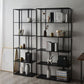 70.87"H Bookcase Black Open Back Modern Style Bookshelf for Home and Office Clearhalo 'Bookcases' 'furn' 'furn_bookcases' 'Furniture' 'furniture_bookcases' 'Office Furniture' 4951344