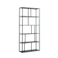 70.87"H Bookcase Black Open Back Modern Style Bookshelf for Home and Office Black Clearhalo 'Bookcases' 'furn' 'furn_bookcases' 'Furniture' 'furniture_bookcases' 'Office Furniture' 4951352