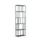70.87"H Bookcase Black Open Back Modern Style Bookshelf for Home and Office 23.6"L x 11.8"W x 70.9"H Matte Black Clearhalo 'Bookcases' 'furn' 'furn_bookcases' 'Furniture' 'furniture_bookcases' 'Office Furniture' 4951353