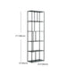 70.87"H Bookcase Black Open Back Modern Style Bookshelf for Home and Office Clearhalo 'Bookcases' 'furn' 'furn_bookcases' 'Furniture' 'furniture_bookcases' 'Office Furniture' 4951356