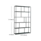 70.87"H Bookcase Black Open Back Modern Style Bookshelf for Home and Office Clearhalo 'Bookcases' 'furn' 'furn_bookcases' 'Furniture' 'furniture_bookcases' 'Office Furniture' 4951359
