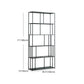 70.87"H Bookcase Black Open Back Modern Style Bookshelf for Home and Office Clearhalo 'Bookcases' 'furn' 'furn_bookcases' 'Furniture' 'furniture_bookcases' 'Office Furniture' 4951362