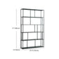 70.87"H Bookcase Black Open Back Modern Style Bookshelf for Home and Office Clearhalo 'Bookcases' 'furn' 'furn_bookcases' 'Furniture' 'furniture_bookcases' 'Office Furniture' 4951363
