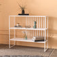 Modern Style Etagere Bookcase Open Back Metal Bookshelf for Home Gloss White Clearhalo 'Bookcases' 'furn' 'furn_bookcases' 'Furniture' 'furniture_bookcases' 'Office Furniture' 4951365