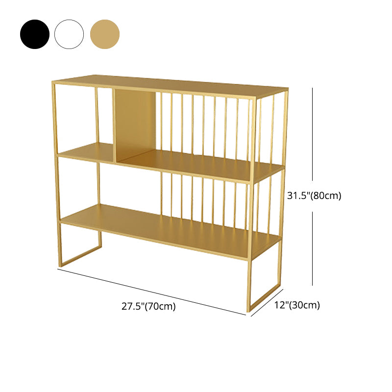 Modern Style Etagere Bookcase Open Back Metal Bookshelf for Home Clearhalo 'Bookcases' 'furn' 'furn_bookcases' 'Furniture' 'furniture_bookcases' 'Office Furniture' 4951380