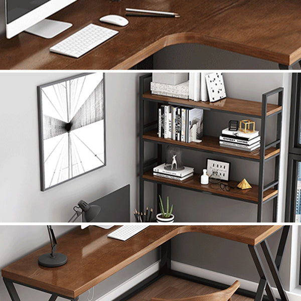 Solid Wood L-Shaped Work Table Fixed Home Office Modern Writing Desk Clearhalo 'furn' 'furn_office_desk' 'Furniture' 'furniture_office_desk' 'Office Desks' 'Office Furniture' 'office_desk' 4952353