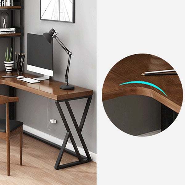 Solid Wood L-Shaped Work Table Fixed Home Office Modern Writing Desk Clearhalo 'furn' 'furn_office_desk' 'Furniture' 'furniture_office_desk' 'Office Desks' 'Office Furniture' 'office_desk' 4952355