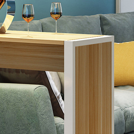 Contemporary Bar Dining Table Rectangle Bar Dining Table with Trestle Base Clearhalo 'Bar Furniture' 'Bar Tables' 'bar_tables' 'Furniture' 'furniture_bar_tables' 'Kitchen & Dining Furniture' 4952432