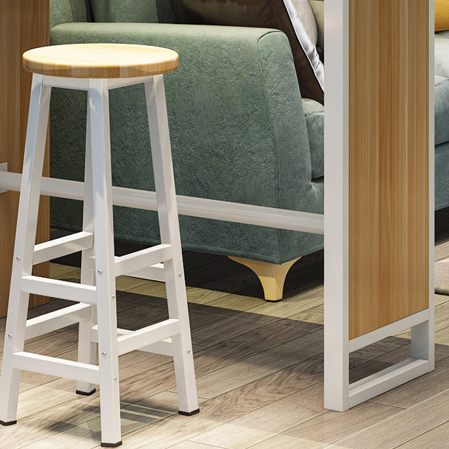 Contemporary Bar Dining Table Rectangle Bar Dining Table with Trestle Base Clearhalo 'Bar Furniture' 'Bar Tables' 'bar_tables' 'Furniture' 'furniture_bar_tables' 'Kitchen & Dining Furniture' 4952433