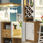 Contemporary Bar Dining Table Rectangle Bar Dining Table with Trestle Base Clearhalo 'Bar Furniture' 'Bar Tables' 'bar_tables' 'Furniture' 'furniture_bar_tables' 'Kitchen & Dining Furniture' 4952434