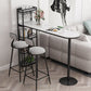 White Rectangle Bar Table Contemporary Bar Table with Sled Base Clearhalo 'Bar Furniture' 'Bar Tables' 'bar_tables' 'furn' 'furn_bar_tables' 'Furniture' 'furniture_bar_tables' 'Kitchen & Dining Furniture' 4952454