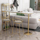 White Rectangle Bar Table Contemporary Bar Dining Table with Sled Base Clearhalo 'Bar Furniture' 'Bar Tables' 'bar_tables' 'Furniture' 'furniture_bar_tables' 'Kitchen & Dining Furniture' 4952470