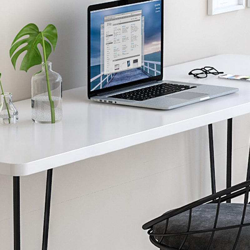 Wood Bar Dining Table Modern Rectangle Bar Table with 4 Legs Base for Milk Tea Shop Clearhalo 'Bar Furniture' 'Bar Tables' 'bar_tables' 'furn' 'furn_bar_tables' 'Furniture' 'furniture_bar_tables' 'Kitchen & Dining Furniture' 4952486