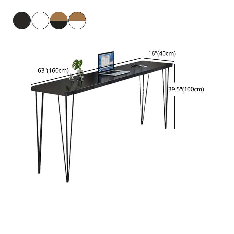 Wood Bar Dining Table Modern Rectangle Bar Table with 4 Legs Base for Milk Tea Shop Clearhalo 'Bar Furniture' 'Bar Tables' 'bar_tables' 'furn' 'furn_bar_tables' 'Furniture' 'furniture_bar_tables' 'Kitchen & Dining Furniture' 4952494