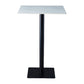 Industrial Black Iron Bar Dining Table Stone Top Engineered Wood Indoor Bistro Table Clearhalo 'Bar Furniture' 'Bar Tables' 'bar_tables' 'furn' 'furn_bar_tables' 'Furniture' 'furniture_bar_tables' 'Kitchen & Dining Furniture' 4952564