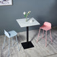 Industrial Black Iron Bar Dining Table Stone Top Engineered Wood Indoor Bistro Table Clearhalo 'Bar Furniture' 'Bar Tables' 'bar_tables' 'furn' 'furn_bar_tables' 'Furniture' 'furniture_bar_tables' 'Kitchen & Dining Furniture' 4952570
