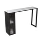 Stone Bar Table Modern Dining Table with Double Pedestal Base for Kitchen Dining Room White Without Chairs Clearhalo 'Bar Furniture' 'Bar Tables' 'bar_tables' 'furn' 'furn_bar_tables' 'Furniture' 'furniture_bar_tables' 'Kitchen & Dining Furniture' 4952586
