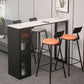 Stone Bar Table Modern Dining Table with Double Pedestal Base for Kitchen Dining Room Clearhalo 'Bar Furniture' 'Bar Tables' 'bar_tables' 'furn' 'furn_bar_tables' 'Furniture' 'furniture_bar_tables' 'Kitchen & Dining Furniture' 4952593