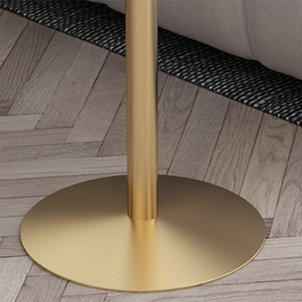 Modern Iron Bistro Table Faux Marble Top Indoor Bar Dining Table with Wine Rack Clearhalo 'Bar Furniture' 'Bar Tables' 'bar_tables' 'furn' 'furn_bar_tables' 'Furniture' 'furniture_bar_tables' 'Kitchen & Dining Furniture' 4952710