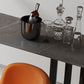 Industrial Style Bar Table 42-inch Height Stone Top and Steel Base Pub Table Clearhalo 'Bar Furniture' 'Bar Tables' 'bar_tables' 'furn' 'furn_bar_tables' 'Furniture' 'furniture_bar_tables' 'Kitchen & Dining Furniture' 4952728