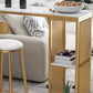 Stone Bar Dining Table Modern Rectangle Bar Table with Double Pedestal for Balcony Clearhalo 'Bar Furniture' 'Bar Tables' 'bar_tables' 'furn' 'furn_bar_tables' 'Furniture' 'furniture_bar_tables' 'Kitchen & Dining Furniture' 4952766
