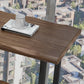 Pine Wood Bar Dining Table Industrial Bar Table with Sled Base for Balcony Clearhalo 'Bar Furniture' 'Bar Tables' 'bar_tables' 'furn' 'furn_bar_tables' 'Furniture' 'furniture_bar_tables' 'Kitchen & Dining Furniture' 4952782