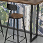 Pine Wood Bar Dining Table Industrial Bar Table with Sled Base for Balcony Clearhalo 'Bar Furniture' 'Bar Tables' 'bar_tables' 'furn' 'furn_bar_tables' 'Furniture' 'furniture_bar_tables' 'Kitchen & Dining Furniture' 4952783