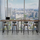 Pine Wood Bar Dining Table Industrial Bar Table with Sled Base for Balcony Clearhalo 'Bar Furniture' 'Bar Tables' 'bar_tables' 'furn' 'furn_bar_tables' 'Furniture' 'furniture_bar_tables' 'Kitchen & Dining Furniture' 4952786