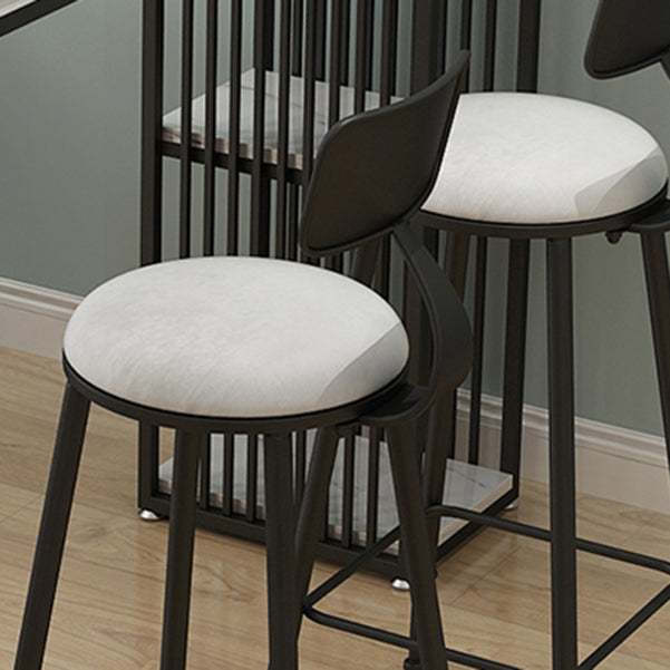 Stone Bar Dining Table Modern Bar Table with Double Pedestal for Living Room Dining Room Clearhalo 'Bar Furniture' 'Bar Tables' 'bar_tables' 'furn' 'furn_bar_tables' 'Furniture' 'furniture_bar_tables' 'Kitchen & Dining Furniture' 4952820