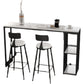 Stone Bar Dining Table Modern Bar Table with Double Pedestal for Living Room Dining Room Clearhalo 'Bar Furniture' 'Bar Tables' 'bar_tables' 'furn' 'furn_bar_tables' 'Furniture' 'furniture_bar_tables' 'Kitchen & Dining Furniture' 4952824
