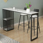 Stone Bar Dining Table Modern Bar Table with Double Pedestal for Living Room Dining Room Clearhalo 'Bar Furniture' 'Bar Tables' 'bar_tables' 'furn' 'furn_bar_tables' 'Furniture' 'furniture_bar_tables' 'Kitchen & Dining Furniture' 4952825