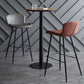 Scandinavian Home Leather Stool Footrest Matte Finish Barstool Clearhalo 'Bar Furniture' 'Bar Stools' 'bar_stools' 'furn' 'furn_bar_stools' 'Furniture' 'furniture_bar_stools' 'Kitchen & Dining Furniture' 4952859