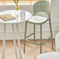 Scandinavian Matte Finish Plastic Barstool Milk Tea Shop Full Back Stool Clearhalo 'Bar Furniture' 'Bar Stools' 'bar_stools' 'furn' 'furn_bar_stools' 'Furniture' 'furniture_bar_stools' 'Kitchen & Dining Furniture' 4952971