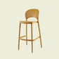 Scandinavian Matte Finish Plastic Barstool Milk Tea Shop Full Back Stool Yellow 1 Piece Clearhalo 'Bar Furniture' 'Bar Stools' 'bar_stools' 'furn' 'furn_bar_stools' 'Furniture' 'furniture_bar_stools' 'Kitchen & Dining Furniture' 4952974