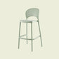 Scandinavian Matte Finish Plastic Barstool Milk Tea Shop Full Back Stool Green 1 Piece Clearhalo 'Bar Furniture' 'Bar Stools' 'bar_stools' 'furn' 'furn_bar_stools' 'Furniture' 'furniture_bar_stools' 'Kitchen & Dining Furniture' 4952975