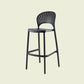 Scandinavian Matte Finish Plastic Barstool Milk Tea Shop Full Back Stool Black 1 Piece Clearhalo 'Bar Furniture' 'Bar Stools' 'bar_stools' 'furn' 'furn_bar_stools' 'Furniture' 'furniture_bar_stools' 'Kitchen & Dining Furniture' 4952977