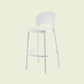 Scandinavian Matte Finish Plastic Barstool Milk Tea Shop Full Back Stool White 1 Piece Clearhalo 'Bar Furniture' 'Bar Stools' 'bar_stools' 'furn' 'furn_bar_stools' 'Furniture' 'furniture_bar_stools' 'Kitchen & Dining Furniture' 4952979