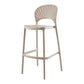 Scandinavian Matte Finish Plastic Barstool Milk Tea Shop Full Back Stool Clearhalo 'Bar Furniture' 'Bar Stools' 'bar_stools' 'furn' 'furn_bar_stools' 'Furniture' 'furniture_bar_stools' 'Kitchen & Dining Furniture' 4952980