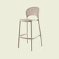Scandinavian Matte Finish Plastic Barstool Milk Tea Shop Full Back Stool Camel 1 Piece Clearhalo 'Bar Furniture' 'Bar Stools' 'bar_stools' 'furn' 'furn_bar_stools' 'Furniture' 'furniture_bar_stools' 'Kitchen & Dining Furniture' 4952981