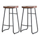 Contemporary Backless Solid Wood Bar Stool Matte Finish Indoor Stool Walnut 2 Piece Set Clearhalo 'Bar Furniture' 'Bar Stools' 'bar_stools' 'furn' 'furn_bar_stools' 'Furniture' 'furniture_bar_stools' 'Kitchen & Dining Furniture' 4952994