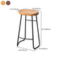 Contemporary Backless Solid Wood Bar Stool Matte Finish Indoor Stool Clearhalo 'Bar Furniture' 'Bar Stools' 'bar_stools' 'furn' 'furn_bar_stools' 'Furniture' 'furniture_bar_stools' 'Kitchen & Dining Furniture' 4953005